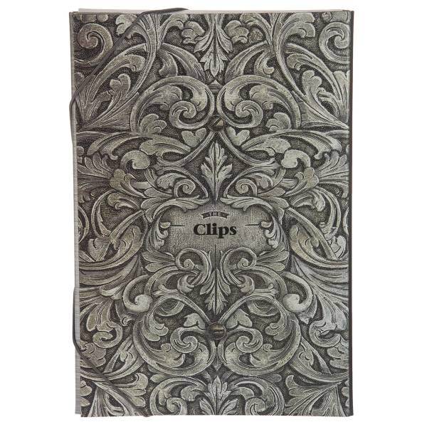 کلاسور کش دار کلیپس طرح اسلیمی 1 سایز A4، Clips Eslimi 1 Folder Size A4