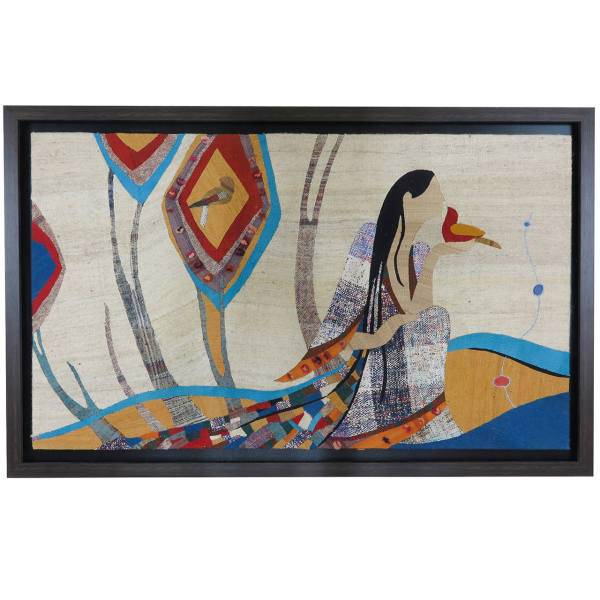 تابلو کلاژ گلیم آرتین طرح محرم راز کد d-501