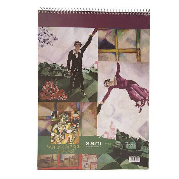 دفتر طراحی سم طرح Marc Chagall، Sam Marc Chagall Design Sketch Notebook