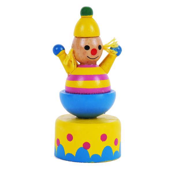 مداد تراش خانواده باهوش من مدل دلقک چوبی، My Smart Family Wooden Clown Pencil Sharpener