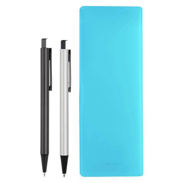 ست خودکار مدادنوکی و جامدادی لاتن مدل Light Blue، Laton LIght Blue Pen Mechanical Pencil and Notebook Set