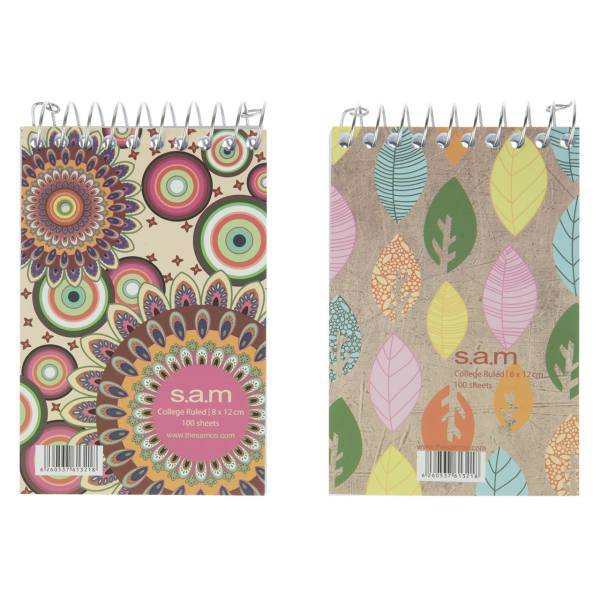 دفتر یادداشت سم طرح 5 بسته 2 عددی، Sam 5 Notebook Pack of 2