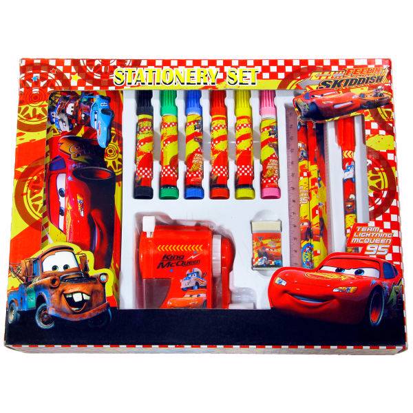 ست 14 تکه لوازم التحریر طرح ماشین‌ها کد 365، Stand By Me Cars 365 Stationery Set 14 pcs