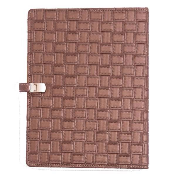 دفتر کلاسوری دوکادفتر طرح چرم مدل 2013-607، DokaDaftar Leather 607-2013 Binder Notebook