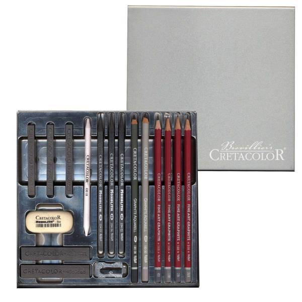 ست ترسیمی گرافیت کرتاکالر مدل 40017، Cretacolor 40017 Box Graphit Set