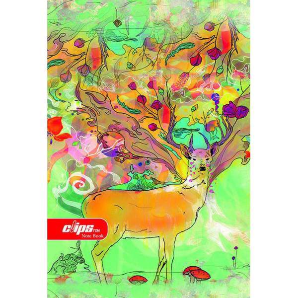 دفتر مشق کلیپس طرح گوزن، Clips Deer Homework Notebook