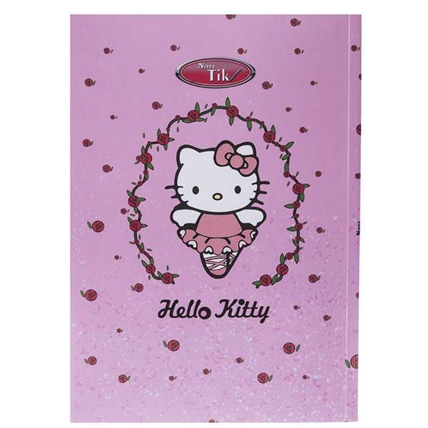 دفتر نقاشی 50 برگ کلیپس طرح هلو کیتی 1 جلد شومیز، Clips 50 Sheets Painting Hello Kitty 1 Design Soft Cover Notebook
