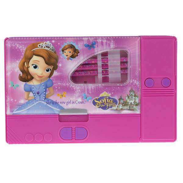 جامدادی مکانیکی مدل Sofia the First - به همراه 3 عدد مداد مشکی، Sofia the First Mechanical Pencil Case - With 3 Black Pencils