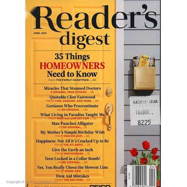 مجله ریدرز دایجست - آوریل 2015، Readers Digest Magazine - April 2015