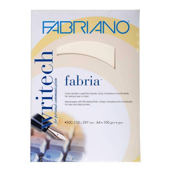 کاغذ فابریانو مدل Fabriano Avorio سایز A4 بسته 50 عددی، Fabria Paper Fabriano Avorio A4 Pack Of 5