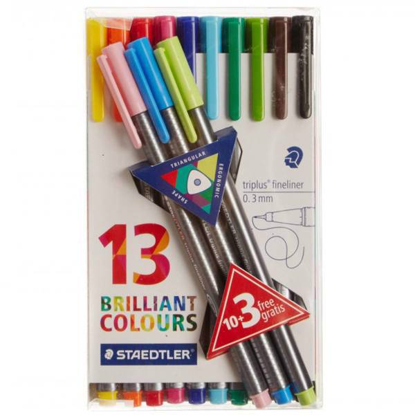 روان نویس 13 رنگ استدلر مدل Triplus Brilliant Colours، Staedtler Triplus Brilliant Colours 13 Color Rollerball Pen