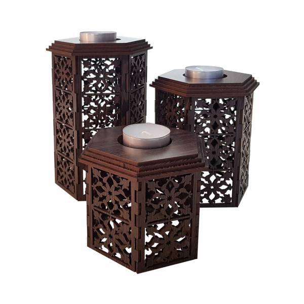 ست جاشمعی کد CA104 بسته 3 عددی، Candle Holder