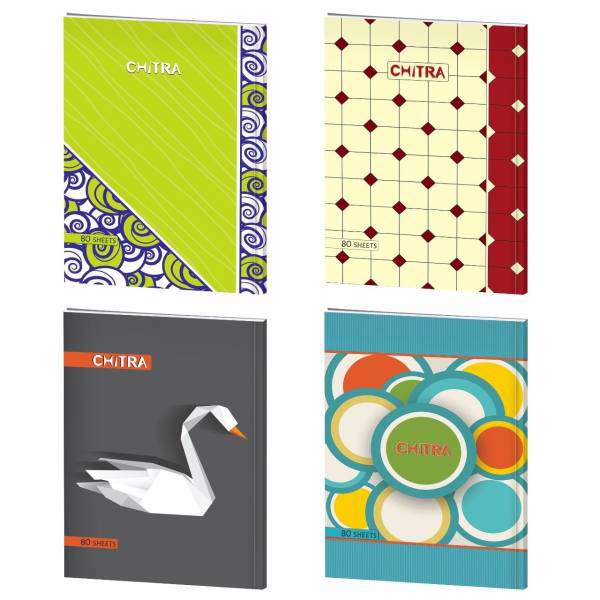 دفتر مشق چیترا کد 008 مجموعه 4 عددی، Chitra 008 Homework Notebook Set 4 Pcs