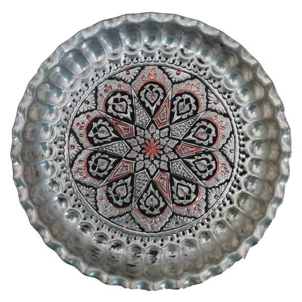 سینی مسی قلمزنی کد AL-80040092 سایز 30 سانتی متر