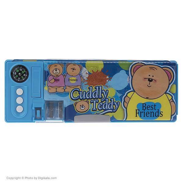 جامدادی مکانیکی مدل Cuddly Teddy - با قطب نما، Cuddly Teddy Mechanical Pencil Case - with Compass