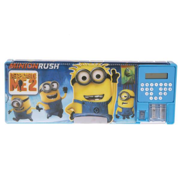 جامدادی مکانیکی مدل Minion Rush - با ماشین حساب، Minion Rush Mechanical Pencil Case - with Calculator