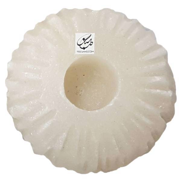 شمعدان سنگ نمک طب سنگ طرح جاشمعی آذرخش کد TC-40131، Tebsang AzarakhshTC-40131 Salt Stone Candlestick