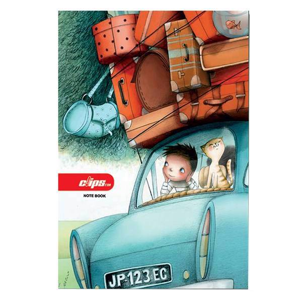 دفتر نقاشی کلیپس طرح مسافرت 50 برگ، Cilps Travel Design 50 Sheets Painting Notebook