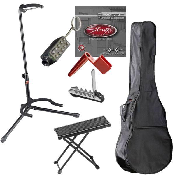 پک لوازم جانبی گیتار کلاسیک استگ مدل GAP-C، Stagg GAP-C Classic Guitar Accessories Pack