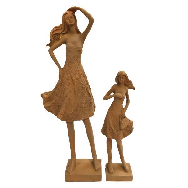 مجسمه طرح خاکی مدل آذر مجموعه دو عددی، Soil Azar Statue pack of 2