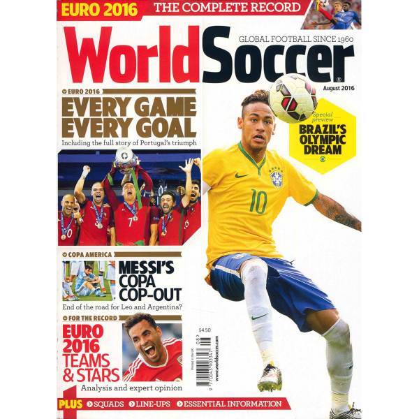 مجله ورد ساکر - آگوست 2016، World Soccer Magazine - August 2016