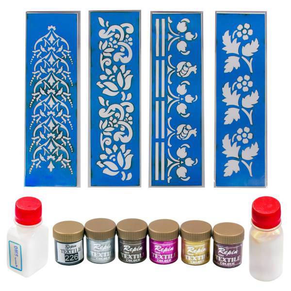 ست نقاشی روی پارچه الف با کد 121، Alef Ba 121 Fabric Painting Set