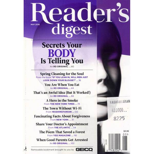 مجله ریدرز دایجست - می 2016، Readers Digest Magazine - May 2016