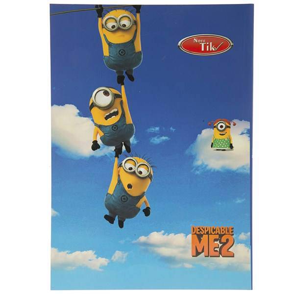 دفتر مشق کلیپس طرح مینیون 80 برگ، Clips Minion Design 80 Sheets Homework Notebook
