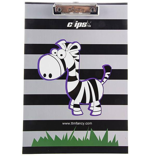 تخته شاسی کلیپس طرح گورخر، Clips Zebra Design Drawing Board