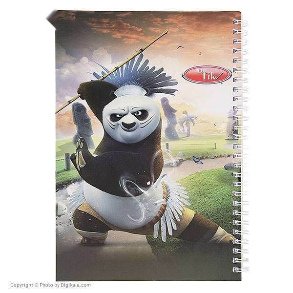 دفتر مشق کلیپس طرح پاندا کونگ فو کار، Clips Kung Fu Panda Design Homework Notebook