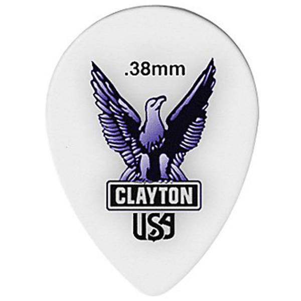 پیک گیتار الکتریک کلایتون مدل Acetal 0.38 mm طرح اشکی، Clayton Acetal 0.38 mm Guitar Picks