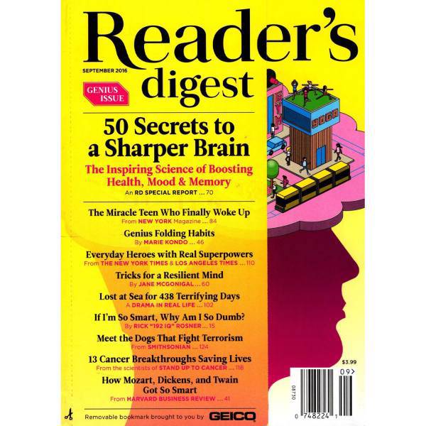 مجله ریدرز دایجست - سپتامبر 2016، Readers Digest Magazine - September 2016