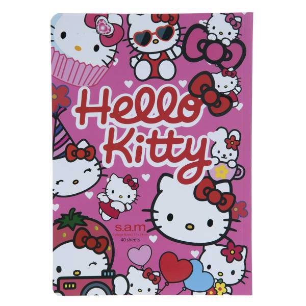 دفتر مشق سم طرح هلو کیتی، Sam Hello Kitty Homework Notebook