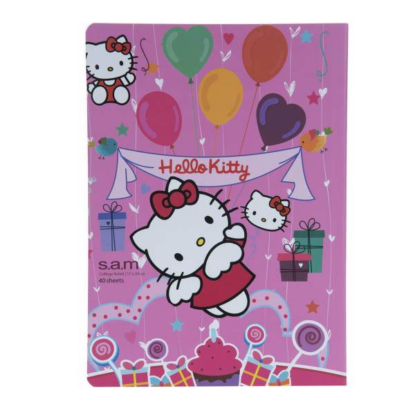 دفتر مشق سم طرح هلو کیتی، Sam Hello Kitty Design Homework Notebook