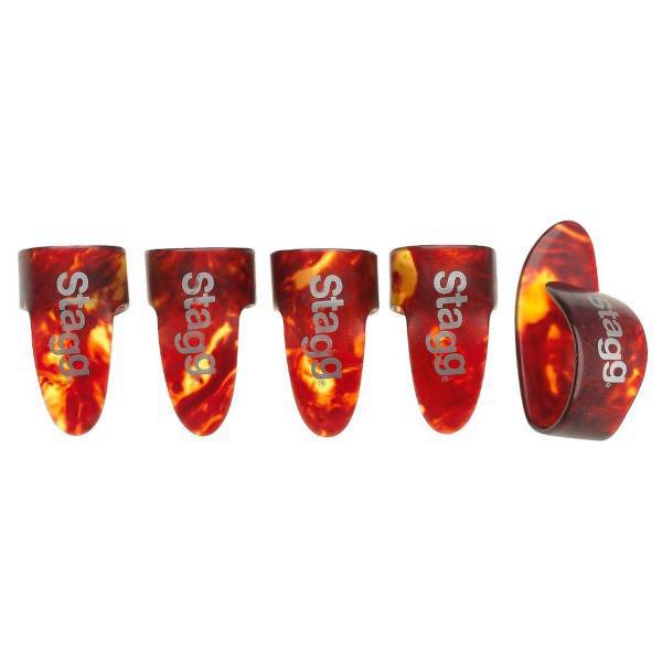 ست پیک پنج انگشتی گیتار استگ مدل FPS-L سایز بزرگ، Stagg FPS-L Guitar Finger Pick Set