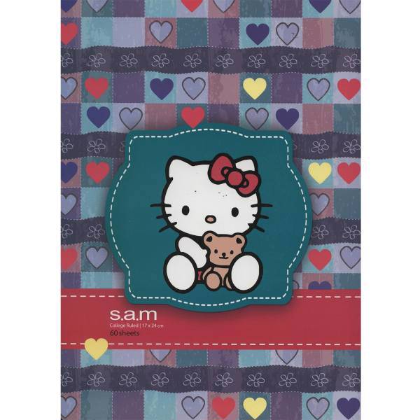 دفتر مشق سم طرح هلو کیتی 2، Sam Hello Kitty 2 Homework Notebook