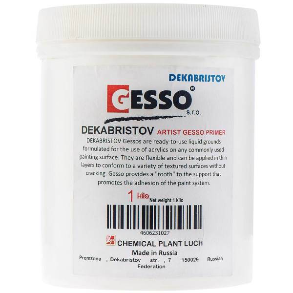 جسو دکابریسوف مدل Artist وزن 1 کیلوگرم، Dekabristov Artist Gesso 1kg