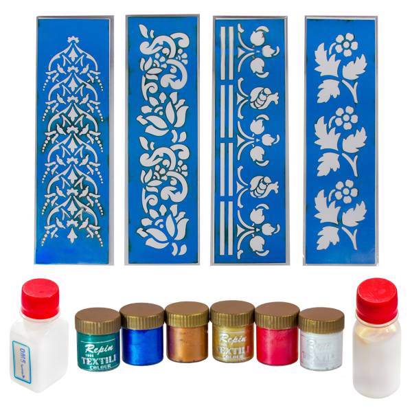 ست نقاشی روی پارچه الف با کد 120، Alef Ba 120 Fabric Painting Set