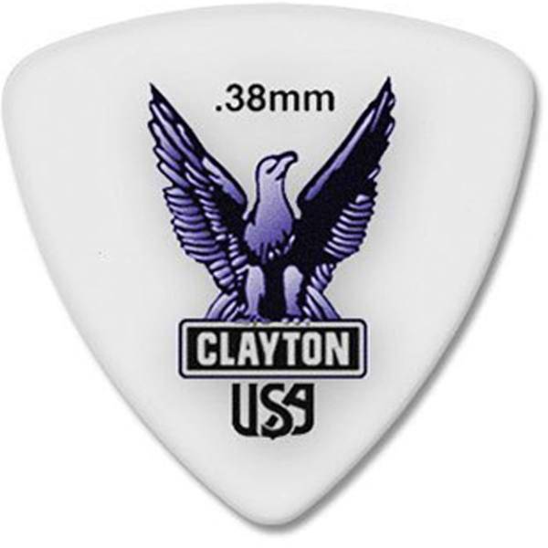 پیک گیتار الکتریک کلایتون مدل Acetal 0.38 mm طرح سه‌گوش، Clayton Acetal 0.38 mm Guitar Picks