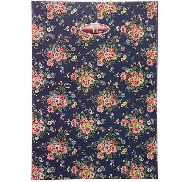 دفتر مشق کلیپس طرح گل 80 برگ، Clips Flower Design 80 Sheets Homework Notebook