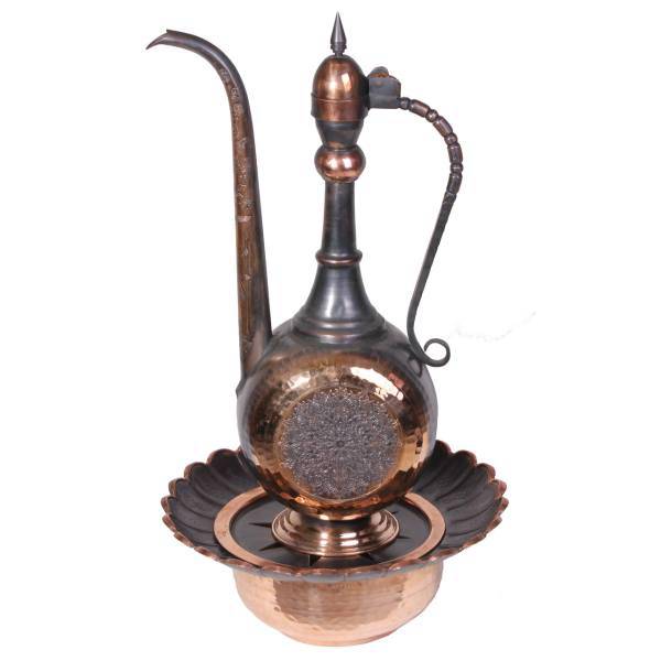 ست پارچ و کاسه مسی طرح قدیمی کد ZH44