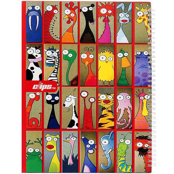 دفتر نقاشی کلیپس طرح قاب عکس حیوانات 80 برگ، Clips Animals Photo Frame Design 80 Sheets Painting Notebook