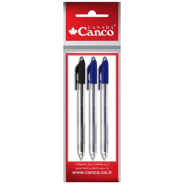 خودکار کنکو مدل Loop بسته 3 عددی، Canco Loop Pen Pack of 3