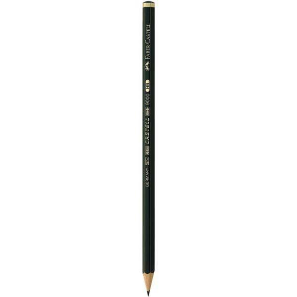 مداد فابر کاستل مدل 9000 با درجه سختی نوک HB، Faber-Castell 9000 HB Pencil