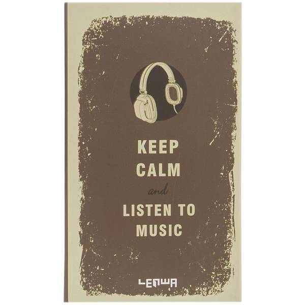 دفتر یادداشت ونوشه طرح Keep Calm and Listen to Music، Vanosheh Keep Calm and Listen to Music 90 Sheets Notebook