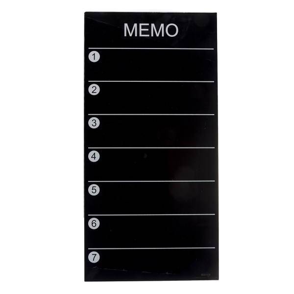 تخته وایت برد شیشه ای هوم تک مدل Memo Board سایز 30 × 60 سانتی‌متر، Hometech Memo Board Gloss Whiteboard Size 60 in 30cm