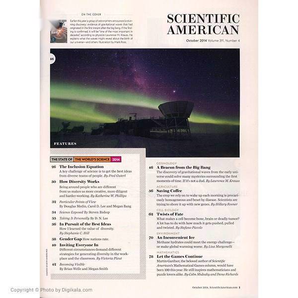 مجله ساینتیفیک امریکن - اکتبر 2014، Scientific American Magazine - October 2014