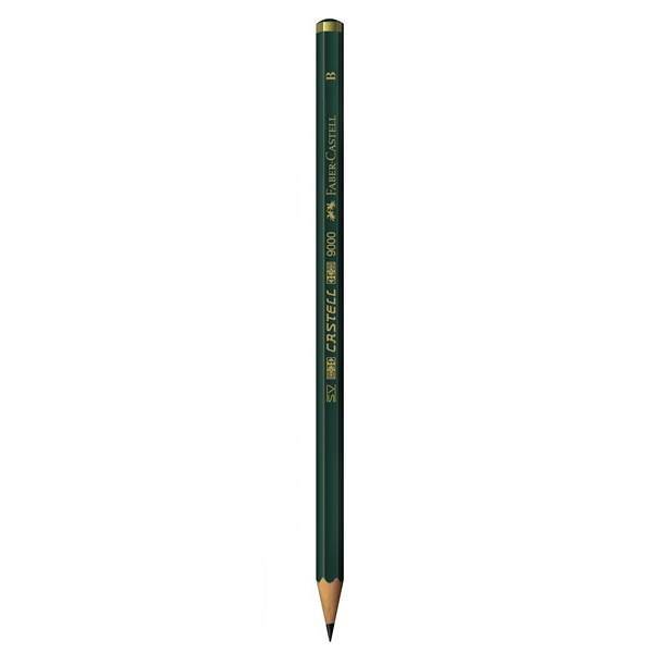 مداد Faber Castell مدل 9000 با درجه سختی نوک B، Faber Castell 9000 B Pencil