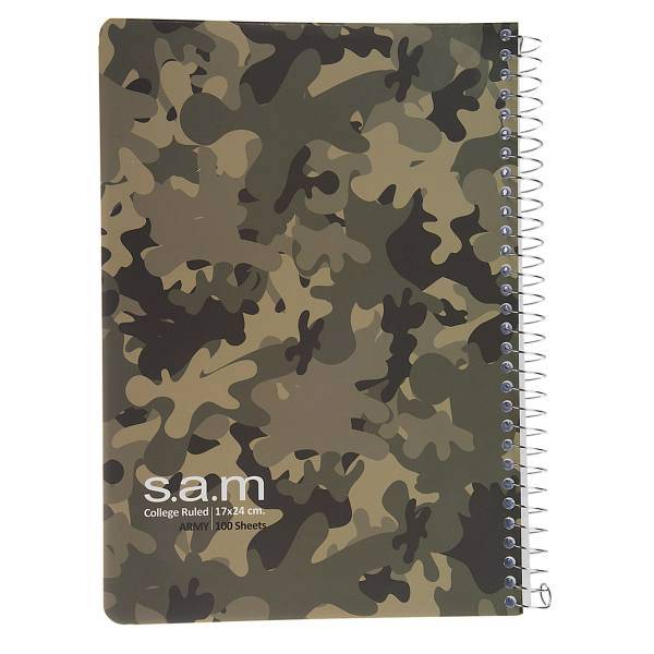 دفتر مشق سم طرح ارتشی، Sam Military Design Homework Notebook