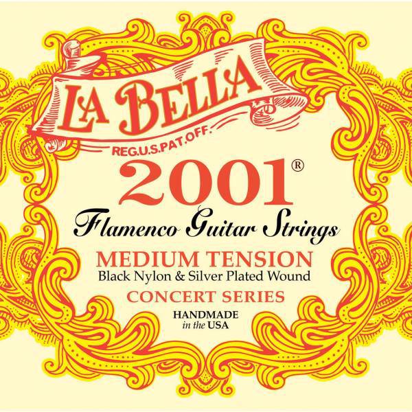 سیم گیتار فلامنکو لا بلا مدل 2001F Medium Tension، La Bella Flamenco Guitar Medium Tension String